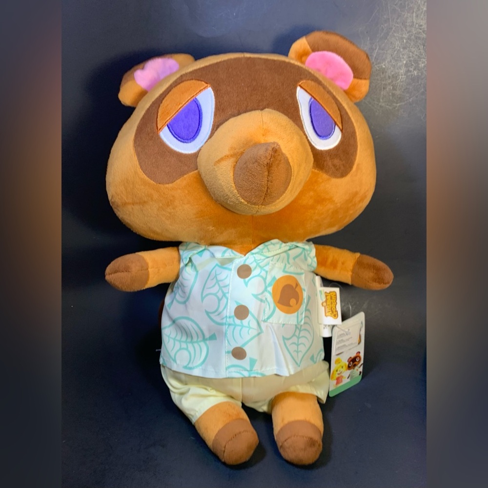 Nintendo Animal Crossing TOM NOOK 18" Plush Decorative Pillow Games NWT